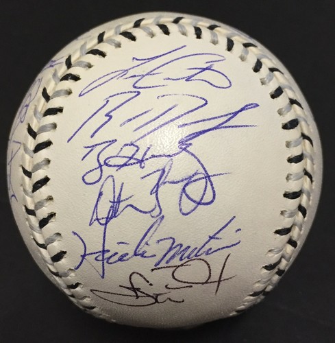 2003 All Star Game Team Signed Baseball 24 auto Ichiro Roy Halladay MLB Holo COA - Picture 2 of 9