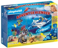 Playmobil Adventskalender 70776 Weihnachten Badespass Polizei Taucheinsatz Figur