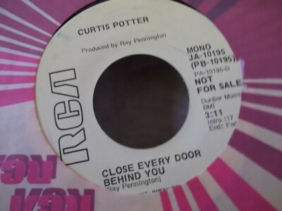 B4 PROMO*CHRIS POTTER CLOSE EVERY DOOR/CANT KEEPMY MIND OFF YOU  ON RCA  RECORDS