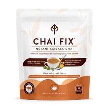 Chai Fix Instant Masala with Milk, Honey and Organic Ginger 16 Servings 