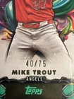 2025 Topps Inception - Mike Trout #100 Green 40/75 LA Angels