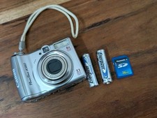 Canon PowerShot A560 CCD Digital Camera Tested Working Digicam AA SD Card