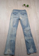 Karma Bootleg Y2K ULTRA Low Rise 7" Jeans with flap back pockets