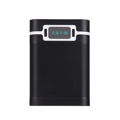 Dual USB Ports 5V/2.5A 2000-12000mAh Power Bank DIY Case For 4*18650 Battery aa