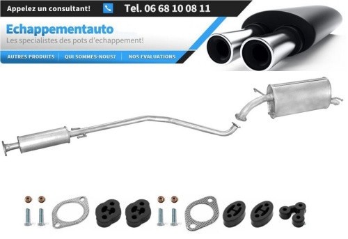 Silencieux central Chevrolet Kalos 1.4 ligne d'échappement arrière pot de suspension hayon