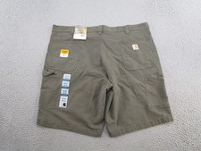 Carhartt Men's Rugged Flex Relaxed Canvas Utility Work Shorts 44 Green 103652