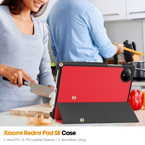 Cover für Xiaomi Redmi Pad SE 8.7" 2024 Hülle Case Stand Etui Tasche Schutzhülle - Picture 29 of 102