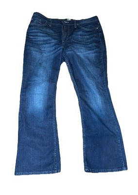Lee Dark Wash Bootcut Size 14 P Jeans Women s Classic Stretch Denim Mid Rise