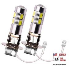 H3 Led Bulb H3 Led Fog Bulb 5630 10 Smd 9v-16v Car Fog Lamp Bulb 2cps Super