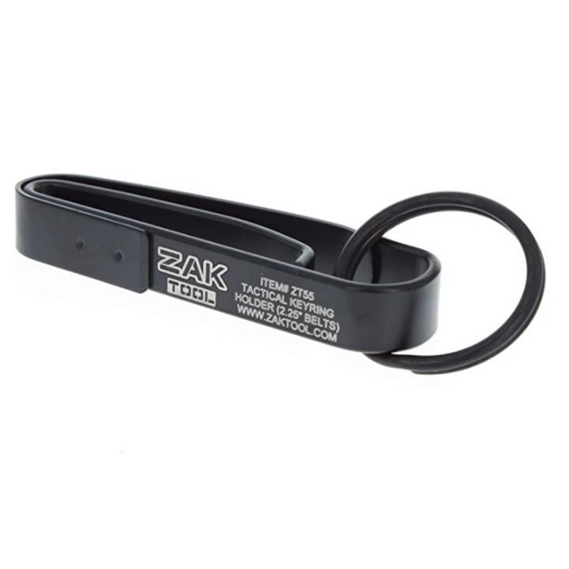 Zak Tool ZT55 Tactical Stealth Police 2.25" Key Ring Holder, Black