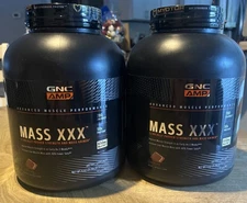 Sealed GNC AMP Mass XXX Protein Powder Mass Gainer 6Lbs Chocolate Exp 04/2026