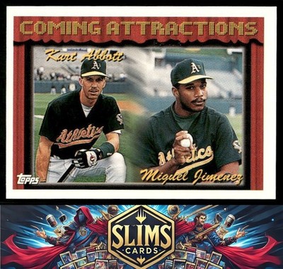 1994 Topps Oakland Athletics Kurt Abbott / Miguel Jimenez CA, RC #773 Rookie