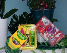 NIB Lip Smacker Crayola & Coca Cola Balsam do ust Zestawy upominkowe