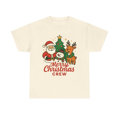 Camiseta unisex de algodón pesado Christmas Crew, camisa de regalo navideño, festiva [...] - Imagen 14 de 22