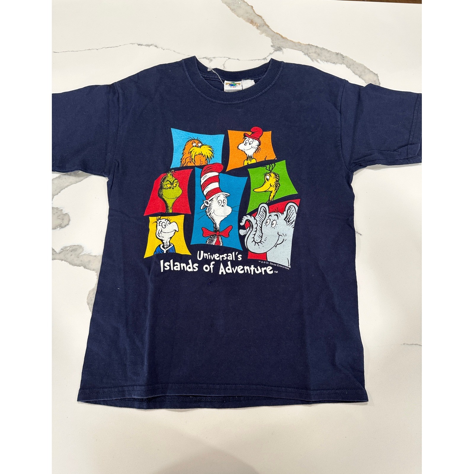 Kids Universal Islands of Adventure Dr Seuss Cat in the Hat Grinch T-Shirt
