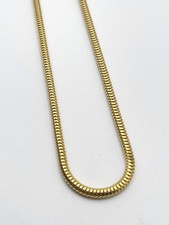 Vintage Monet Gold Tone Snake Chain Necklace 18in Women's Jewelry Signed Classic