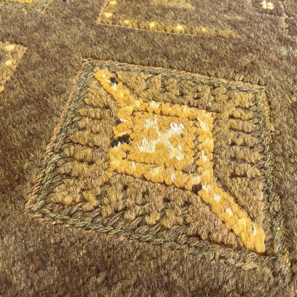 273 x 59cm Vintage Handmade Afghan Carpet Hallway Runner Mushwani Thick Wool Rug - Image 2 of 4