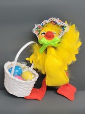 Annalee 2019 Spring Easter Duck Yellow Feathers 6" Mobility Doll Old Stock