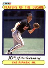 Cal Ripken, Jr. 1990 Fleer #624 Baltimore Orioles FREE SHIPPING AutographDen
