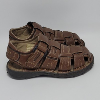 Kids Arizona Jean Brown Fisherman Sandals Youth Size 3