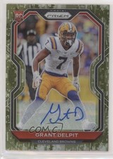 2020 Panini Prizm Rookie Camo Prizm Auto 15/25 Grant Delpit #318 Auto kq9