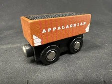 Playtime Express Wooden Railway Magnetic Toy Train Car, Fun, Colorful, EXC