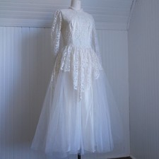 Vintage 1950 bespoke wedding dress