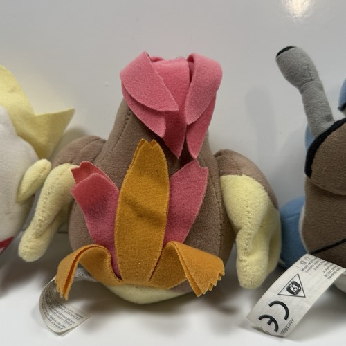 Peluche Pokemon Vintage Nintendo 1998 Peluche Beanie LOTTO DI 5 - Foto 14 di 24