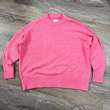 Aerie Pink Oversized Crewneck Sweater Women's Small
