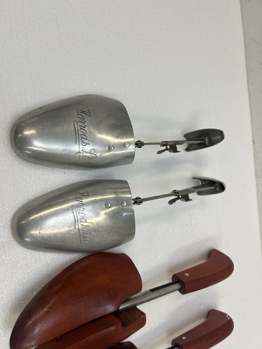 Vintage Shoe Stretchers Lot HARRODS LTD Metal Wood Keeper Tree england rochester - Picture 4 of 9