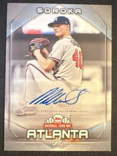 2020 Topps National Baseball Day Mike Soroka 317/350 #AU-MS Auto Braves
