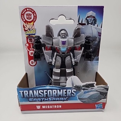 New Transformers EarthSpark 1-Step Smash Changers Megatron Action Figure 4''
