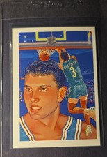 1990-91 NBA Hoops - Art Card Team Checklist Rex Chapman #357