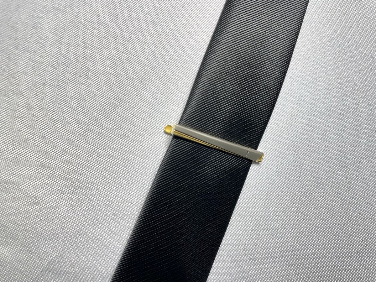 YVES SAINT LAURENT Yves Saint Laurent YSL gold matte silver vintage cufflinks t thumbnail 6