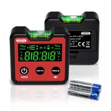 Angle Gauge, Digital Protractor/Inclinometer/Angle Finder with V-Groove Magne...