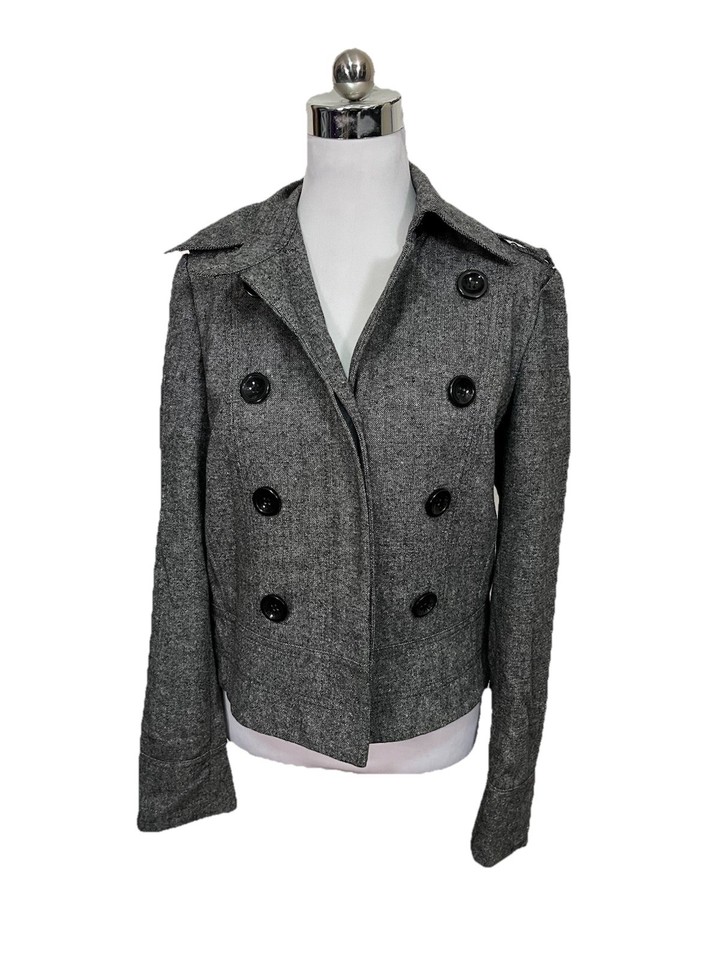 Esprit Ladies Size 12 Wool Blend Tweed Fully Lined Jacket In As New Condition