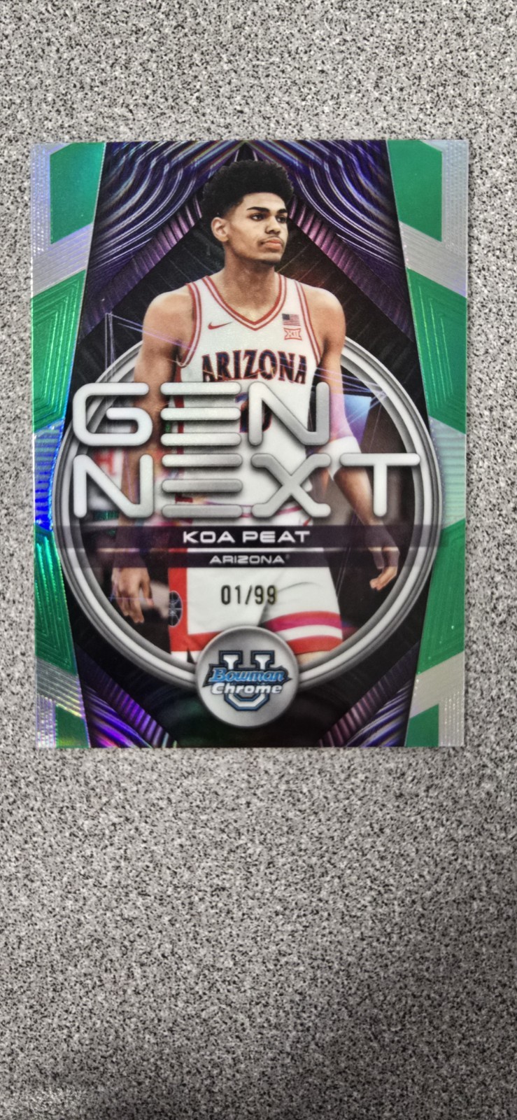 2025-26 Bowman #GN-3 Koa Peat Gen Next Green 01/99 First on Print