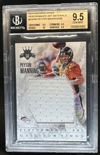 2015 Gridiron Kings Peyton Manning Performance Art Jumbo Jersey #/99 BGS 9.5