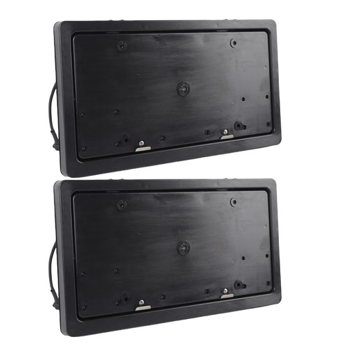 .›2x Flip Cover Car License Plate Holder Bracket New Energy Electri Fit - Picture 20 of 24