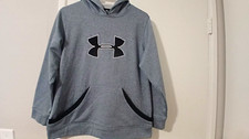 Under Armour Unisex Kids XL Grayblue/Black Pullover Hoodie w/ Hood Pockets