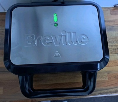 Breville 3 in 1 Sandwich Waffel & Panini Maker Snack Cut