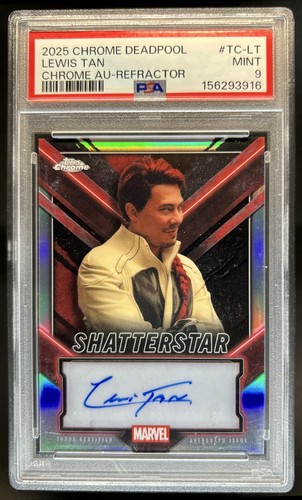 2025 Topps Chrome Deadpool Lewis Tan Auto Autograph #TC-16 PSA 9