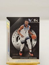 2022-23 Panini Noir Association Edition Holo Silver #62 Anthony Edwards /49 SP