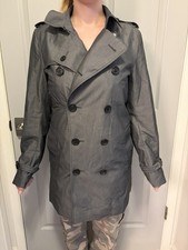 GORGEOUS Burberry IT 46 Dark Gray Gabardine Jacket