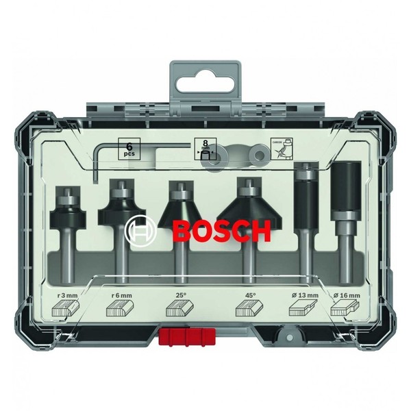 Bosch 6-Tlg. Rand- Und KantenfräSer-Set FräSer Set-image