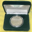 1989 AMERICAN EAGLE US SILVER DOLLAR UNCIRCULATED 99.9% SILVER WITH COA US MINT