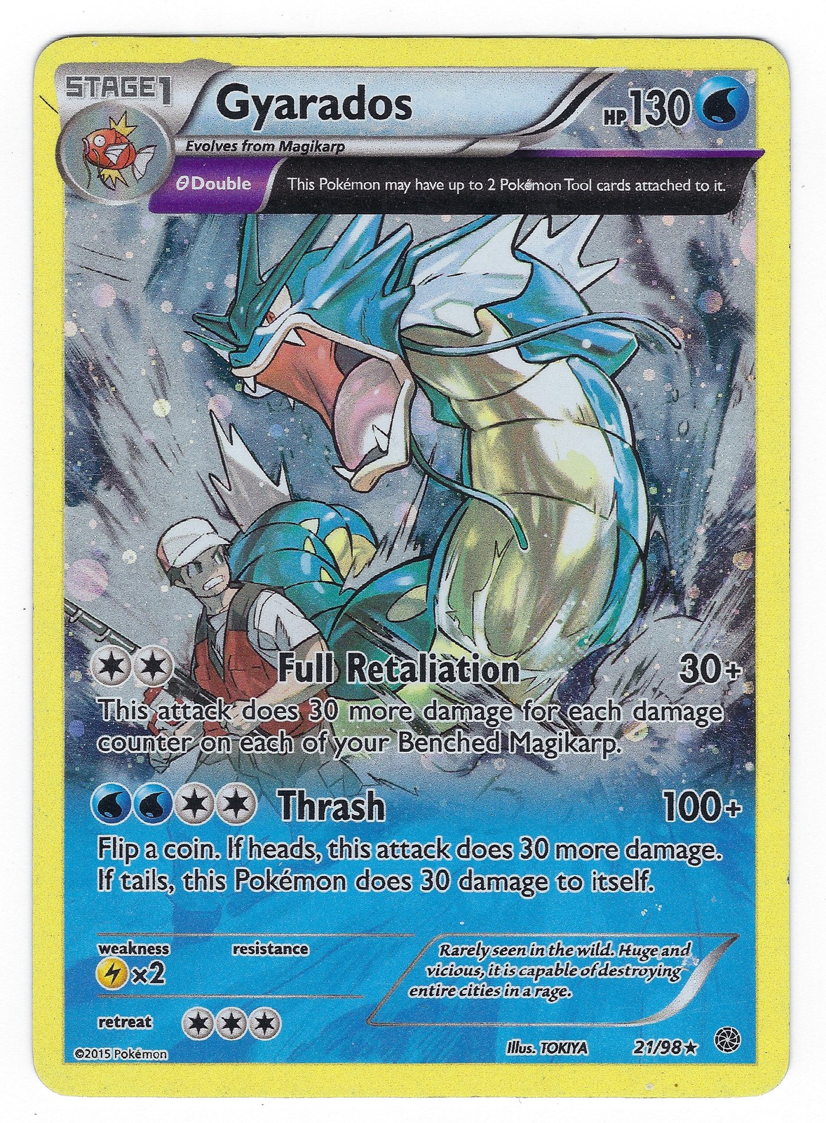 #021/098 Gyarados Holo Rare | Miscellaneous Cards & Products NM
