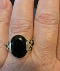 Silpada Sterling Silver Black Chalcedony Onyx Ring Size 8.75 RETIRED — photo 2