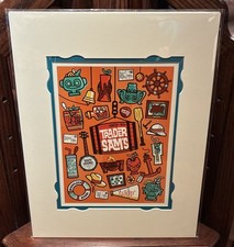 2026 Disney Parks Deluxe Print By Dave Perillo Tiki Mugs Of Disney New 14x18”