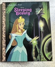 PIN SLEEPING BEAUTY AURORA MALEFICENT 3" JUMBO FANTASY LITTLE GOLDEN BOOK NEW